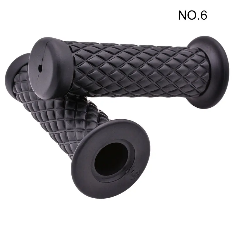 DERI 2pcs Fashion Universal Motorcycle handle grips Vintage PU Rubber Handlebar Hand Grip Bar End For 7/8&quot22mm Biker | Автомобили и