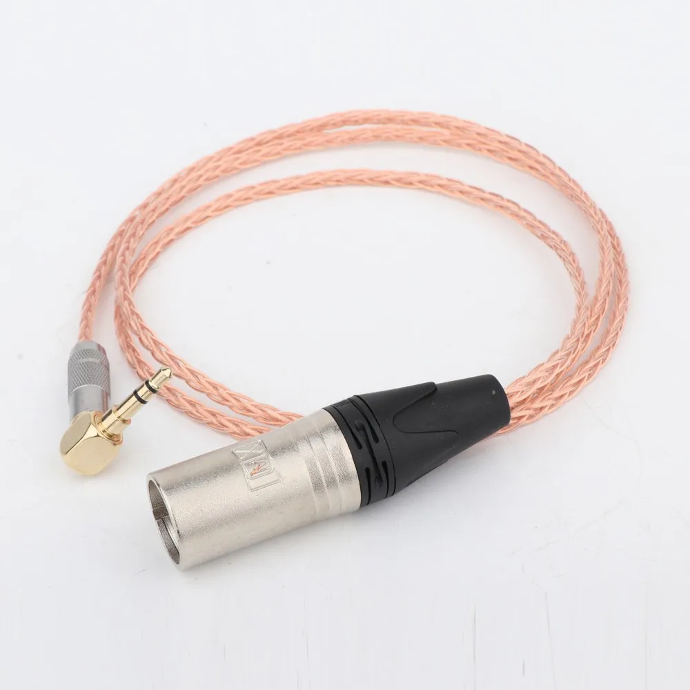 

Preffair 1PCS HI-End OCC Copper 4pin XLR male Headphone Upgrade Cable for Fostex T60RP T20RP T40RPmkII T50RP