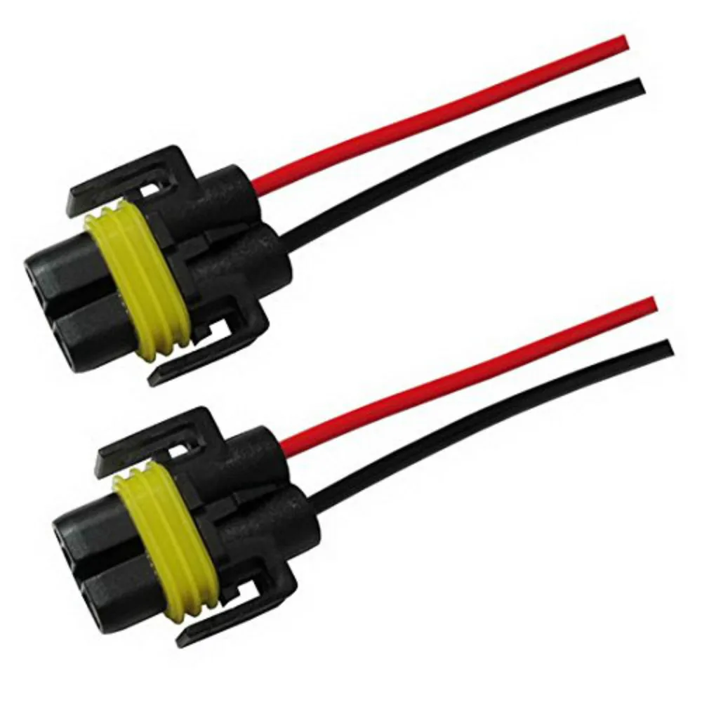 

2Pcs Universal H11 H8 880 881 H27 Lamp Holders Wire Harness Adapter Car Headlight H11 Adapter Auto LED Xenon Lamp Wiring Harness