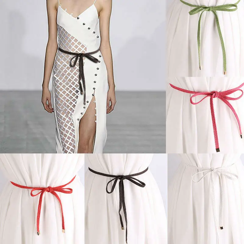 Женский мини-ремень с плетеным поясом повседневный облегающий комплект |