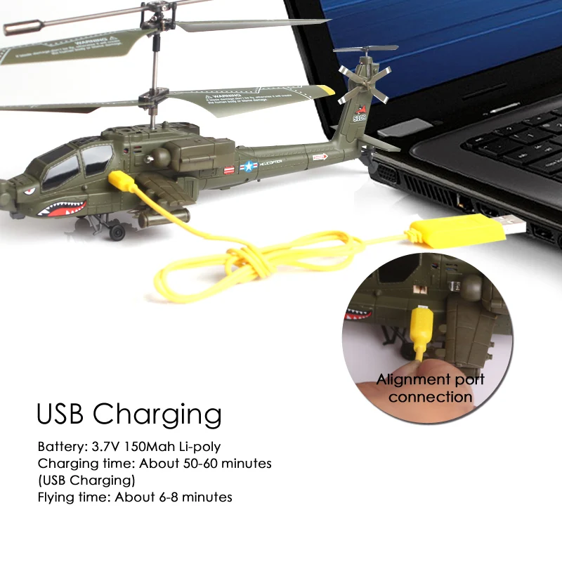 

RC Helicopter SYMA S109G Apache Beast Mini Remote Control Military Helicopters With Gyro Alloy Gunship Anti-fall Drone Toys Gift