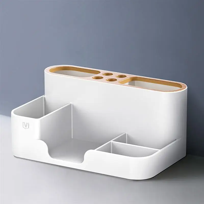 

1Pc Office Desktop Storage Box Simple Writing Pens Container Tabletop Organizer