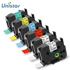 Устройство для изготовления этикеток Unistar tze-241, 18, мм лента для маркировки, совместимо с Brother, лента для этикеток PT310, ламинированная, черно-белая, TZ541