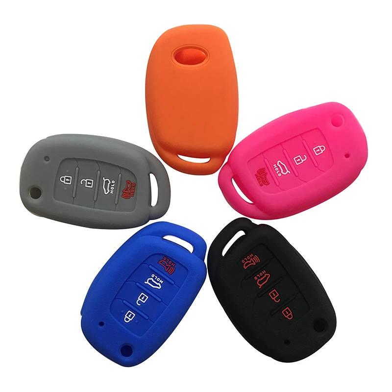 Силиконовый резиновый держатель оболочки кожи автомобиля ключ крышка для hyundai