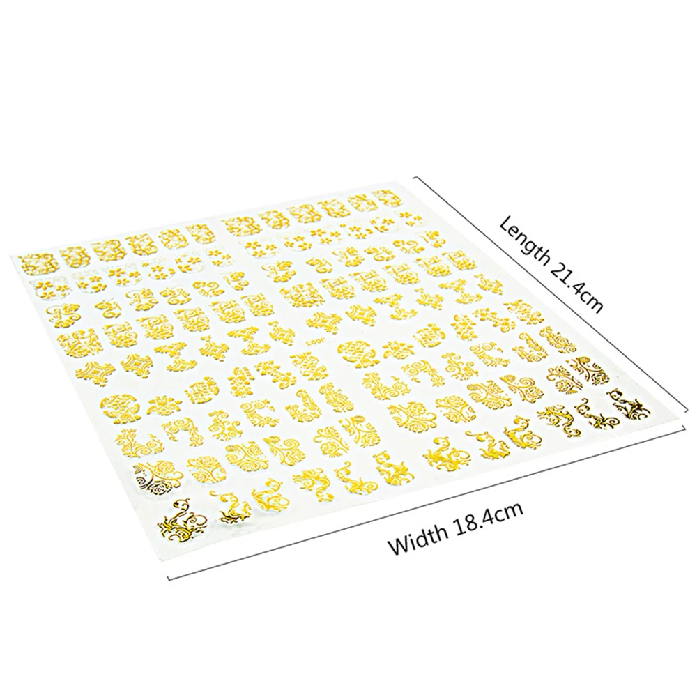 

1 Sheet Nail Foil Nail Art Transfer Sticker Water Slide Nail Art Decals Adhesive Transfer Foils DIY Manicure Decoration