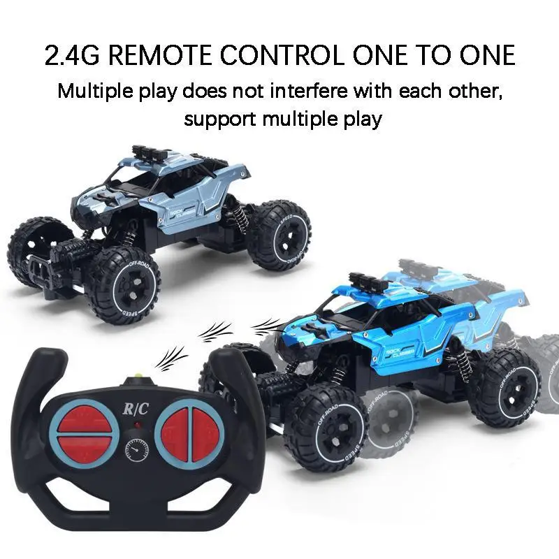 

1/16 2.4Gremote control cross country climbing drift car charging big foot remote control car electric light children's toy gift