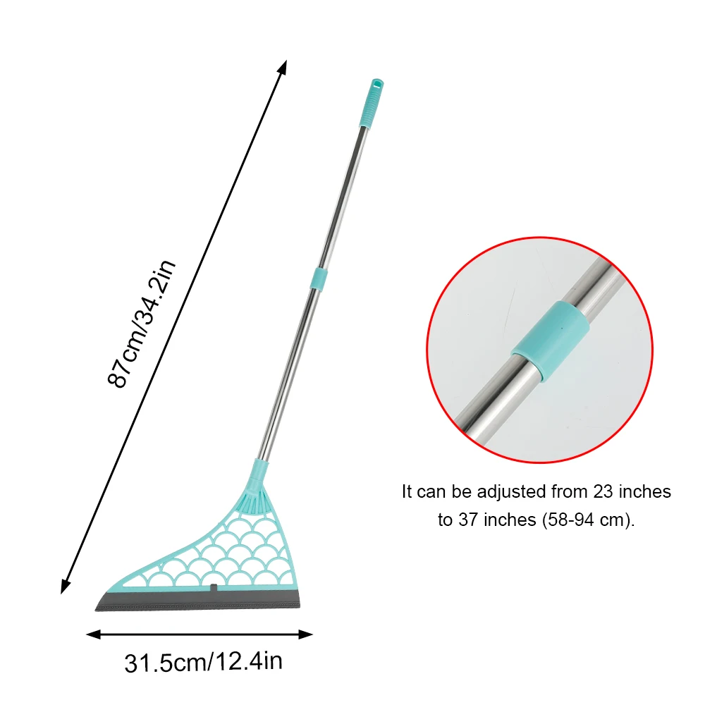 

Rubber Broom Hand Push Sweeper Magic Broom Floor Wiper Squeegee for Floor Cleaning Floor Squeegee Sweeping Brush Pet Hair Broom