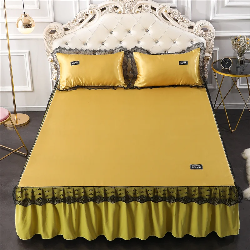 Комплект кружевной постельного белья из 2/3 предметов кружевная вискозная