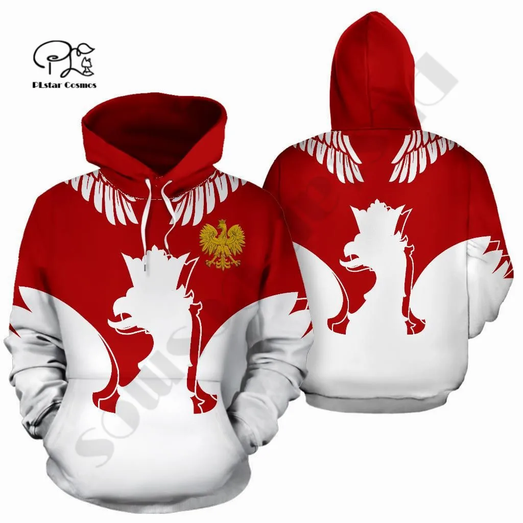 

PLstar Cosmos 3DPrint Newest Polish Poland Country Eagle Art Premium Uniuqe Harajuku Streetwear Unisex Hoodie/Sweatshirt/Zip B-9