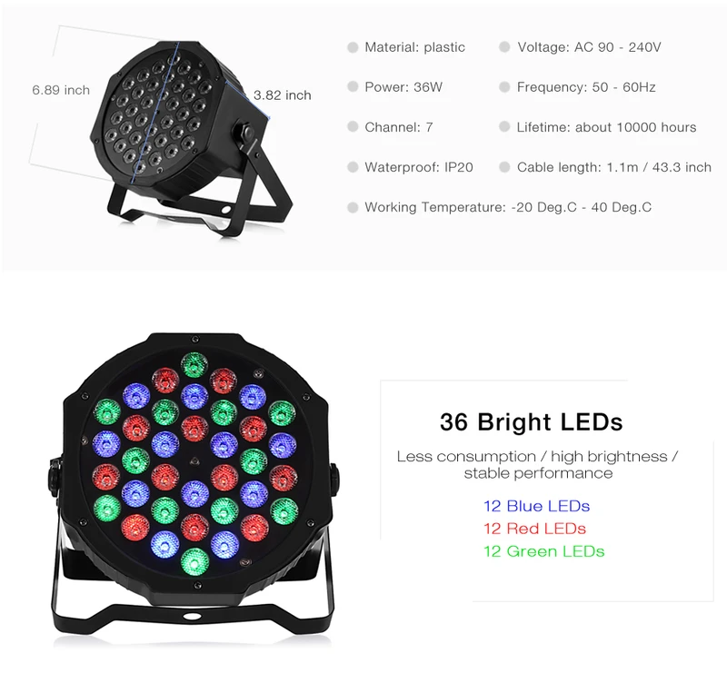 Trembldmx512 RGB LED Ktv Bar праздничная лампа для диджевечерние декоративное сценическое