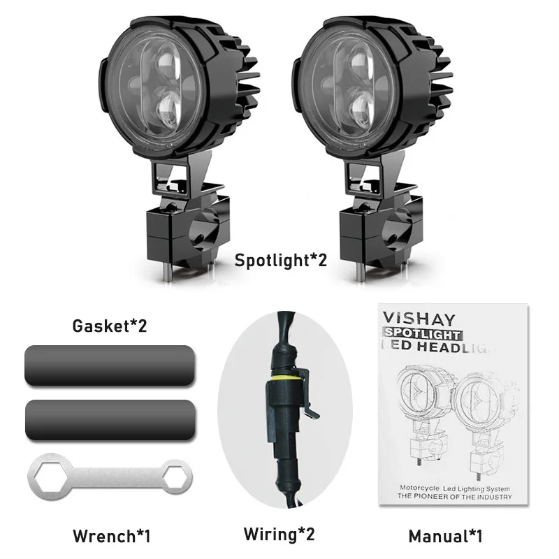 Дополнительный свет для мотоцикла s 120 лм Вт прожектор чип CREE 8-80 в светильник -