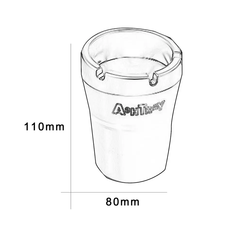 

Aluminum Alloy Auto Cigarette Ash Holder Portable Car Auto Cigarette Ashtray Car Ashtray Cup Holder Cigarette Ashtray for Car