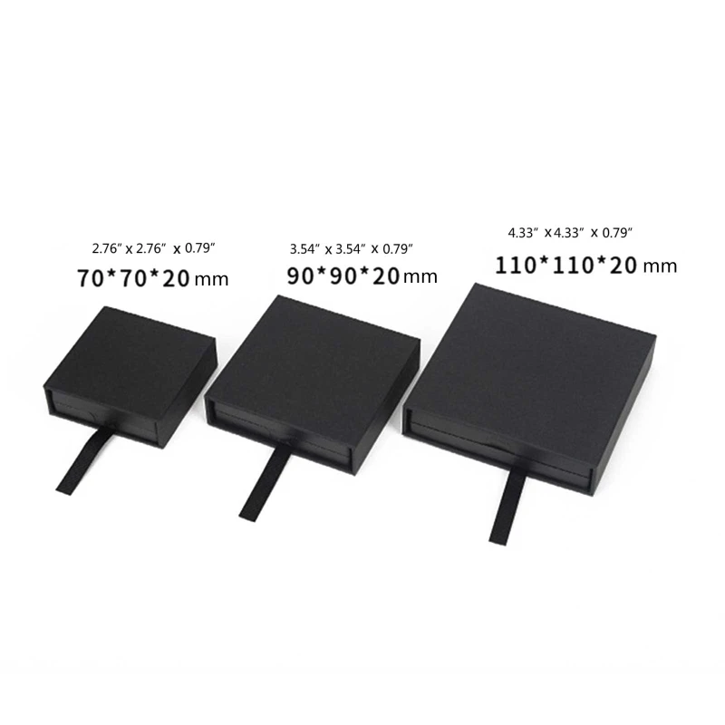 Черный пластиковый подвесной чехол N58F для демонстрации серег монет драгоценных