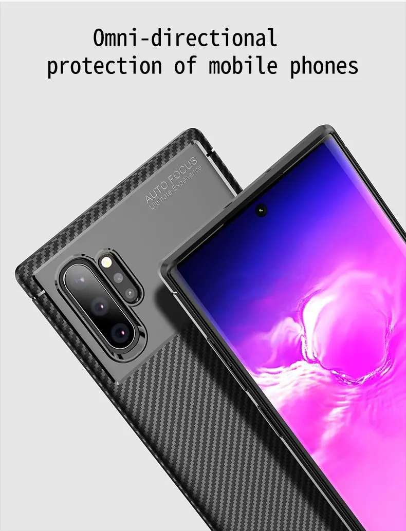 Чехол из углеродного волокна кремнезема для samsung Galaxy S9 Note10 Plus, чехол из ТПУ для samsung Note10 S9plus Galaxy Note9