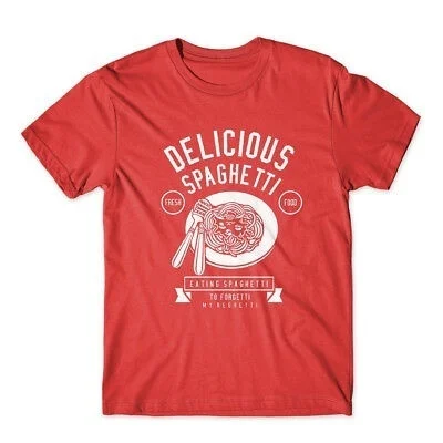 

Delicious Spaghetti T-Shirt 100% Cotton Premium Tee New