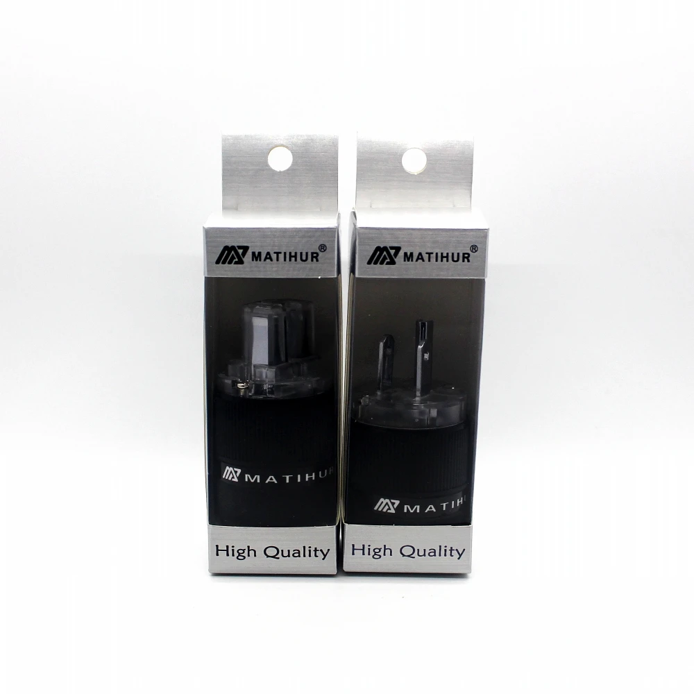 HiFi один комплект MATIHUR медный родиевый Американский Разъем питания переменного