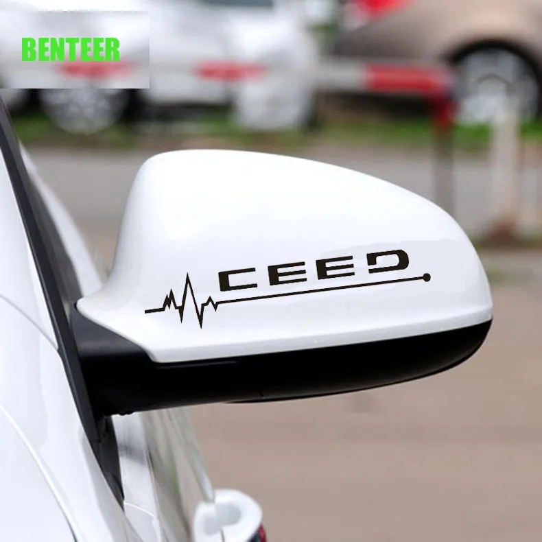 2 шт автомобиля зеркало заднего вида Наклейка для kia ceed