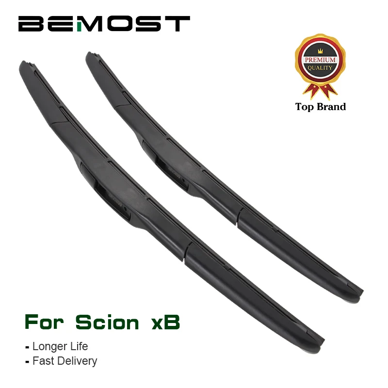 

BEMOST Car Clean The Windshield Wiper Blades Natural Rubber For Scion xB 22"+20",2008 2009 2010 2011 Fit U Hook Arm