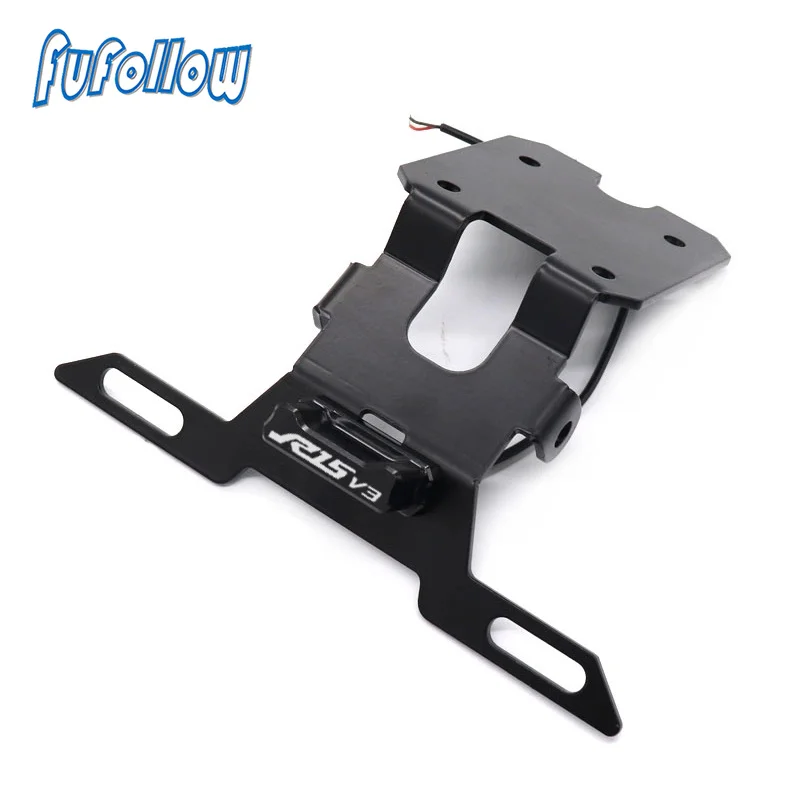 

YZF R15 V3 Motorcycle CNC Aluminum License Plate Frame Bracket Mount Holder For Yamaha yzf-r15 R15 V3 2017 2018 2019 2020 2021