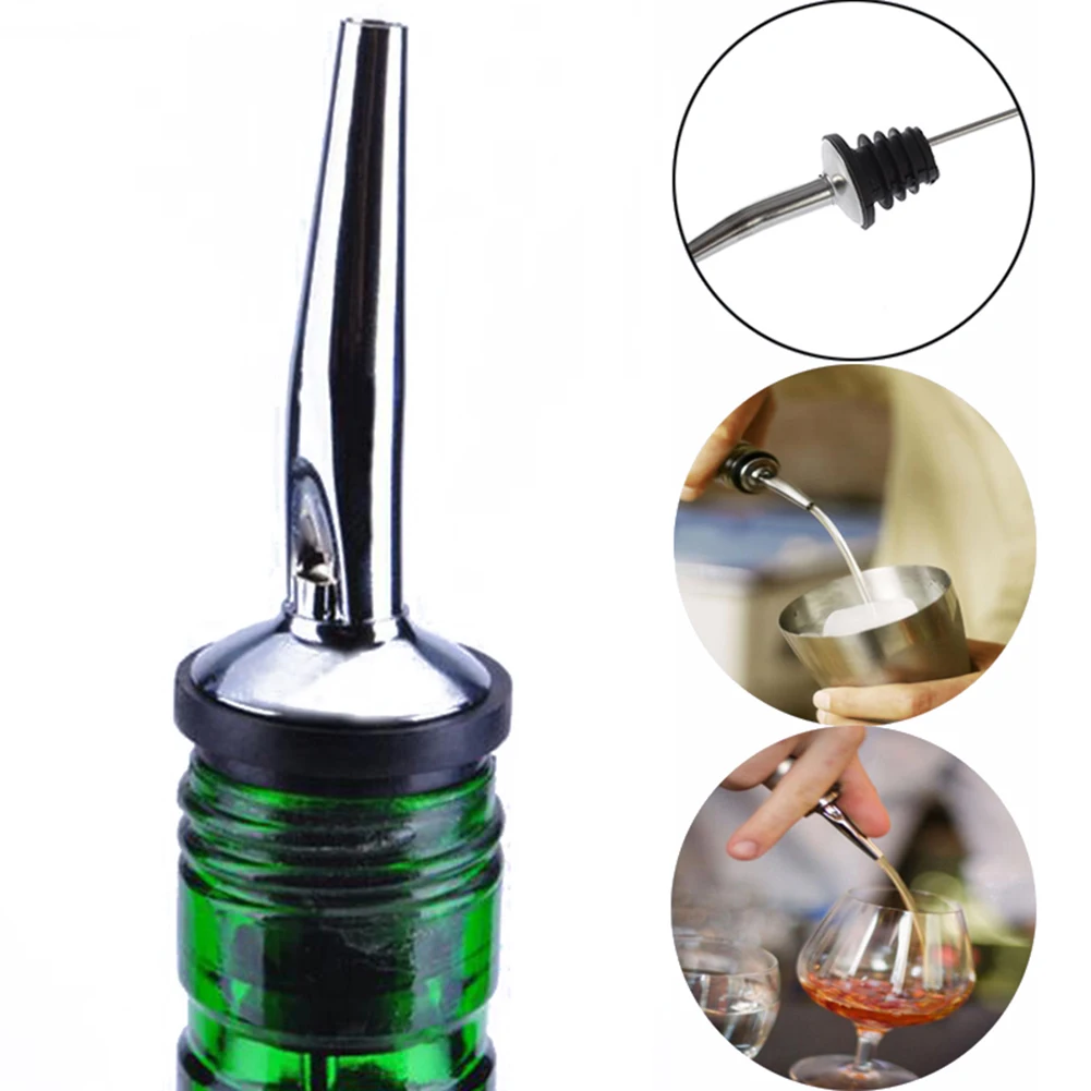 1PC Stainless Steel Wine Bottle Pourer Oil Cork Bartender Accessories Bar | Дом и сад