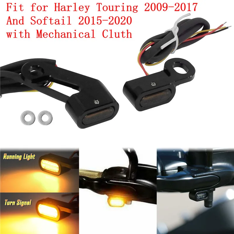 

Светодиодный индикатор указателя поворота для мотоцикла E Mark, мини-ходовые фонари для Harley Sportster XL 04-23 Touring Softail Street Glide