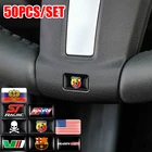 3D эпоксидная Автомобильная эмблема, значок, наклейка на руль, для Jaguar Land Rover Honda Mitsubishi Opel KIA BMW M PERFORMANCE VW Seat