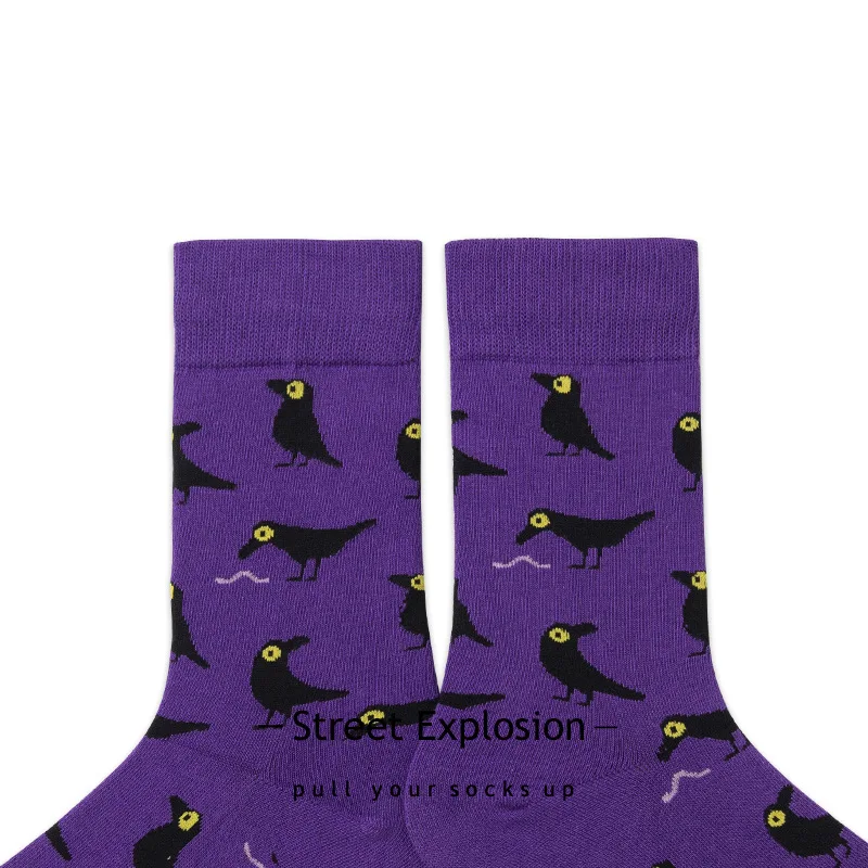 Новинка осень/зима японские забавные носки для влюбленных корейский стиль милая