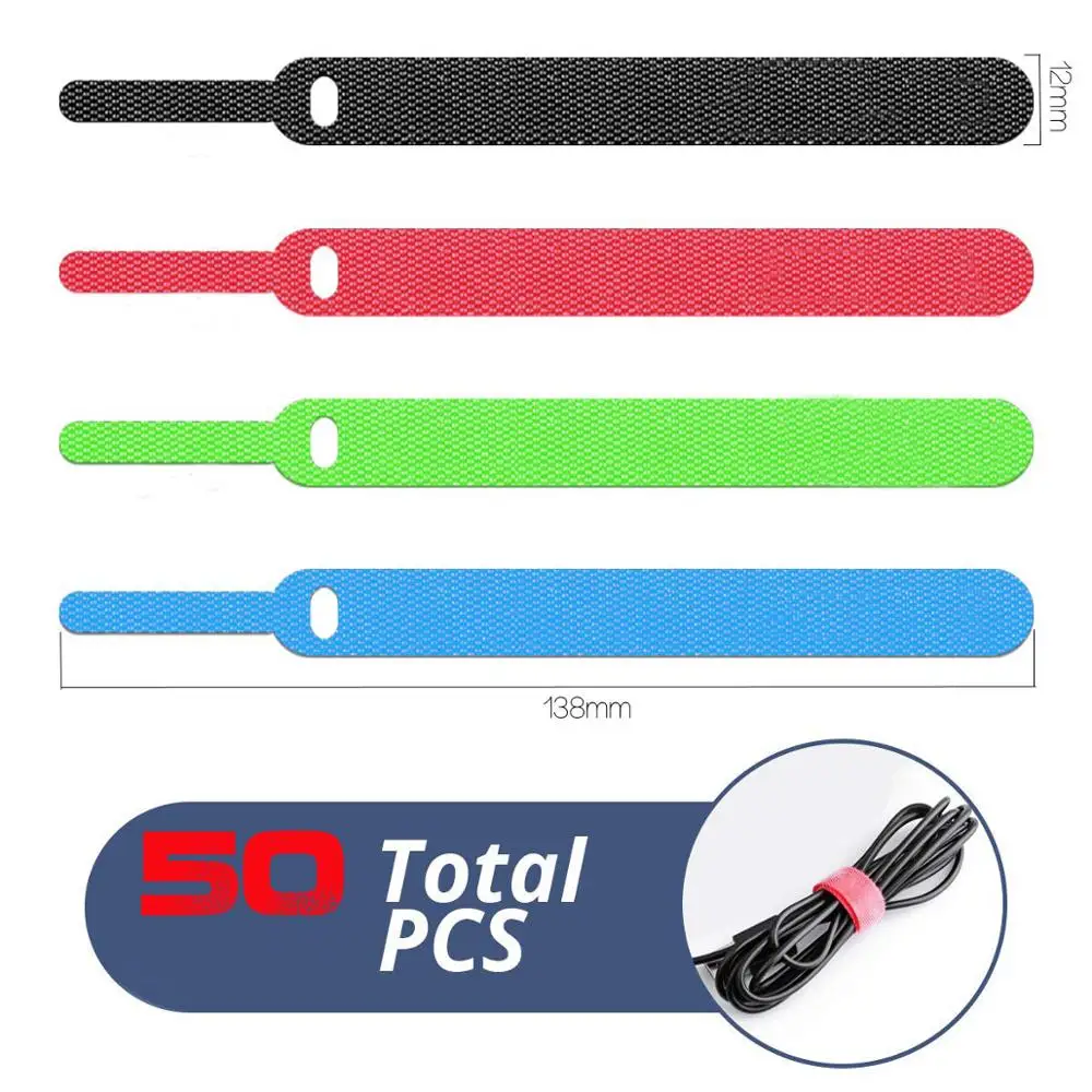 Многоразовые крепежные кабельные стяжки проволочные ремни крючки и петли из