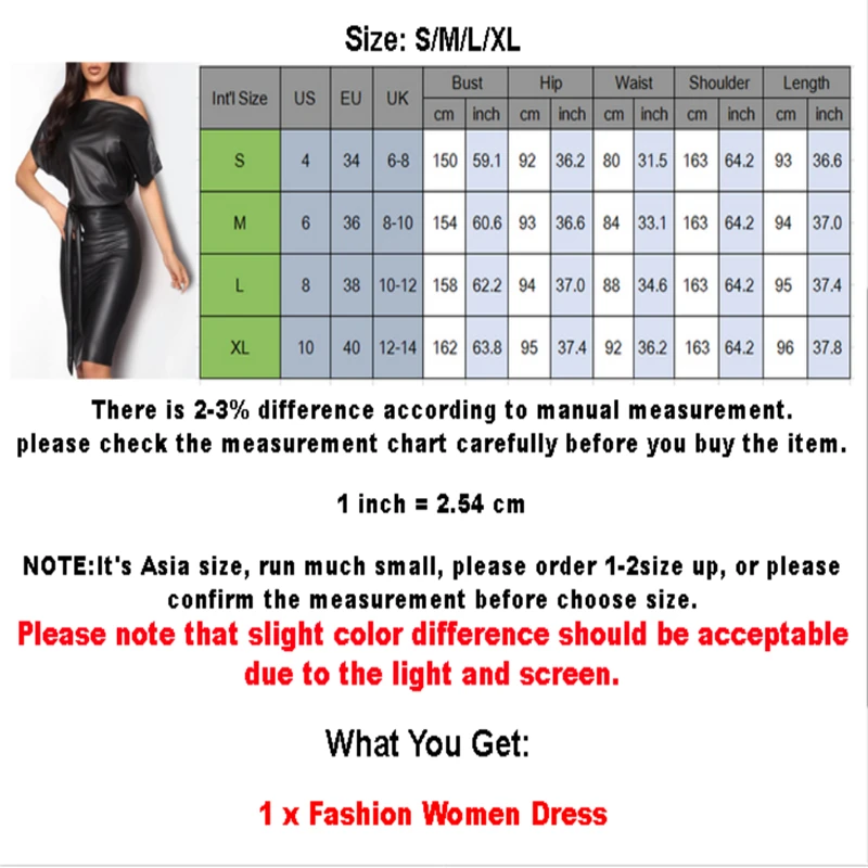 

New Women PU Leather Wet Look Bodycon Dress Cold Shoulder Lacing Belt Package Hip Bandage Dress Ladies Party Club Mini Dresses