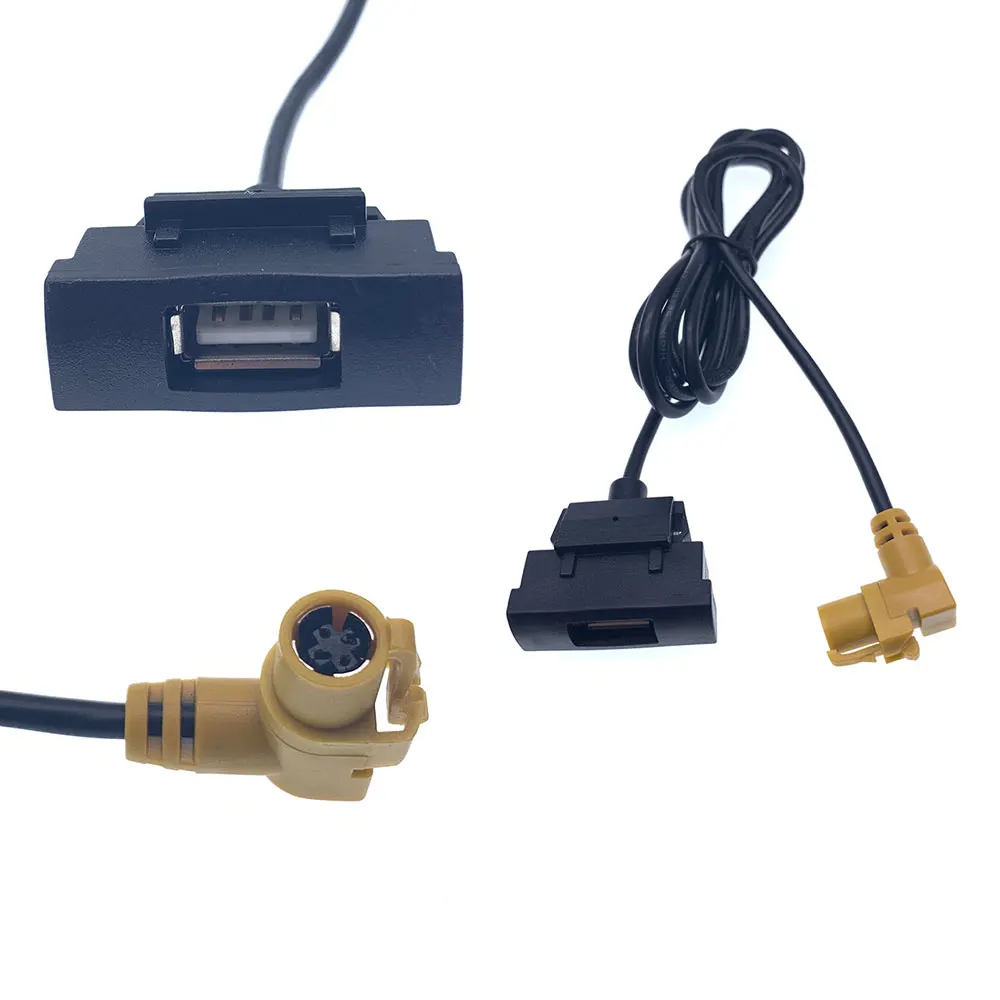 Автомобильный RCD510 RNS315 радио USB гнездо штекер 4-контактный кабель адаптер