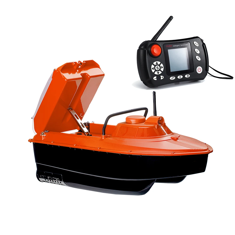 

US Warehouse JABO2CG 7.4V10A*2 Orange GPS Auto Navigation Fish Finder Bait Boat 300 Meter Directional