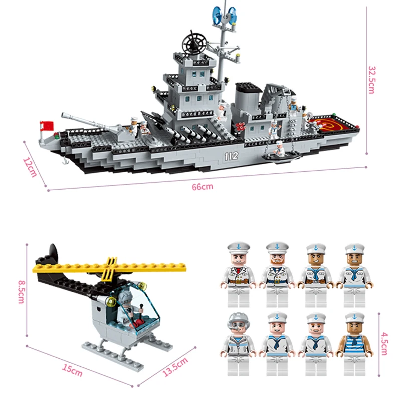 Lego building block aircraft carrier large assembly toys children's gift puzzle boy Liaoning | Railed/Motor/Cars/Bicycles