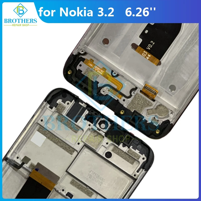 lcd screen for nokia 3 2 lcd display for nokia ta 1156 ta 1159 ta 1164 lcd assembly touch screen digitizer phone parts tested free global shipping