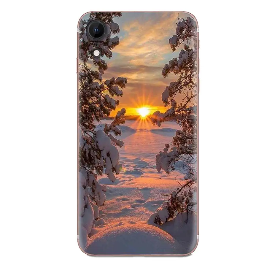 Чехол для Xiaomi Redmi Mi 4 7A 9T K20 CC9 CC9e Note 7 8 9 Y3 SE Pro Prime Go Play мягкий чехол с рисунком зимний