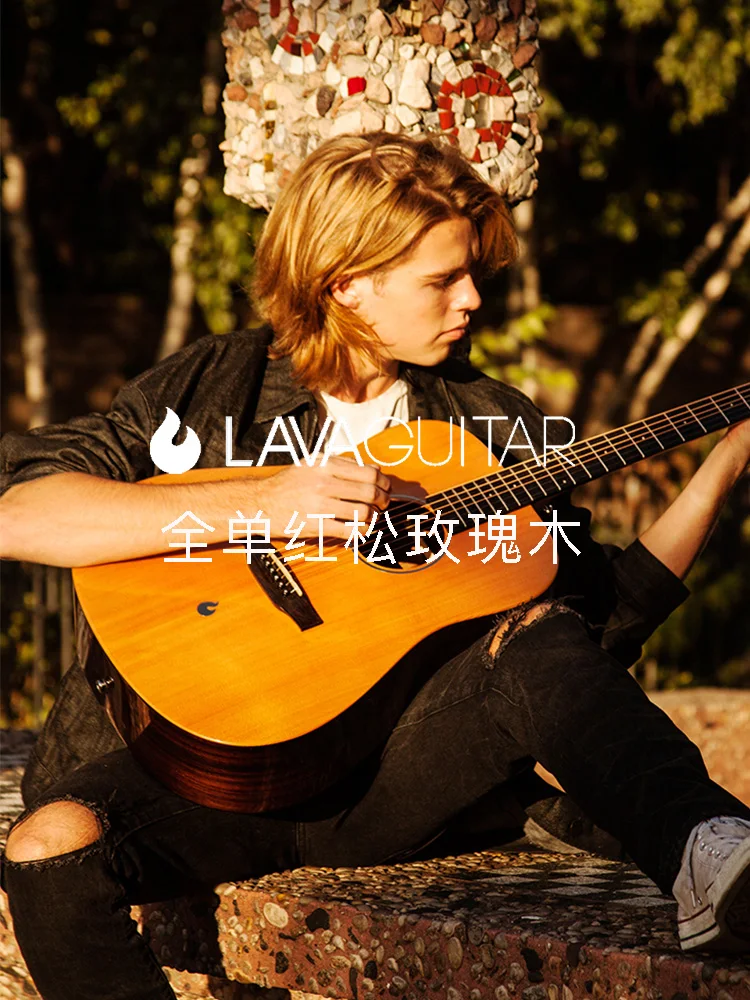 Лавовая гитара возьмите огонь полный шпон электрическая коробка акустическая 41