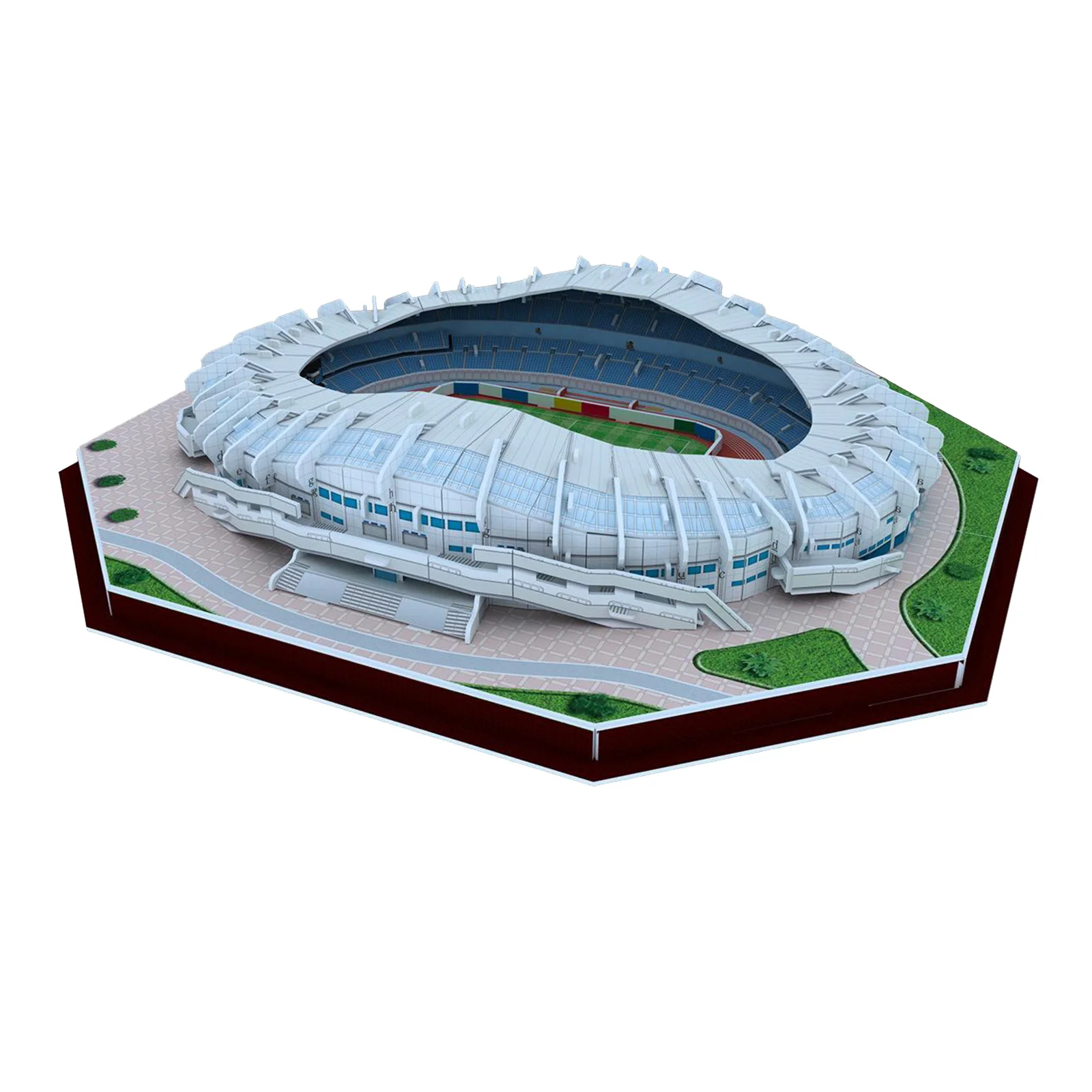 

DIY 3D Puzzle Jigsaw World Football Stadium European Soccer Playground Assembled
