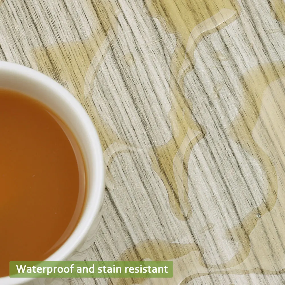 

1PCS Modern Style Floor Stickers Wood Grain PVC Waterproof Self-adhesive Bedside Wall Decoration Wallpaper Kitchen Home Decor