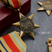 george vi the africa star brass medal ribbon british high military award insignia badge pin