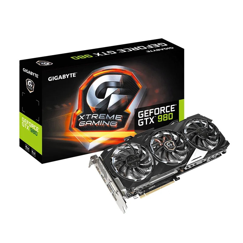 Gigabyte Graphics Card GPU Nvidia Geforce GTX 980 4GB D5 Placa de Video Cards Computer Game Desktop Map not gtx 1080 960 1050ti |