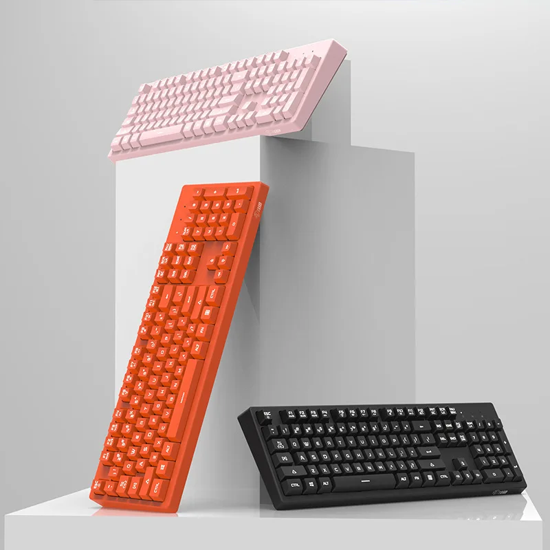 

Universal Mechanical Keyboard Keycaps 104 Key Pink Cute Cartoon Gaming Gamer Office Computer PC Laptop Keyboard Keys Caps Set