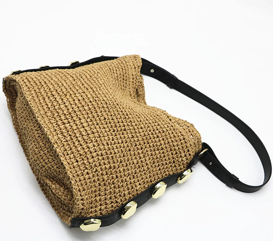 New style Raffia straw woven bag shoulder female | Багаж и сумки