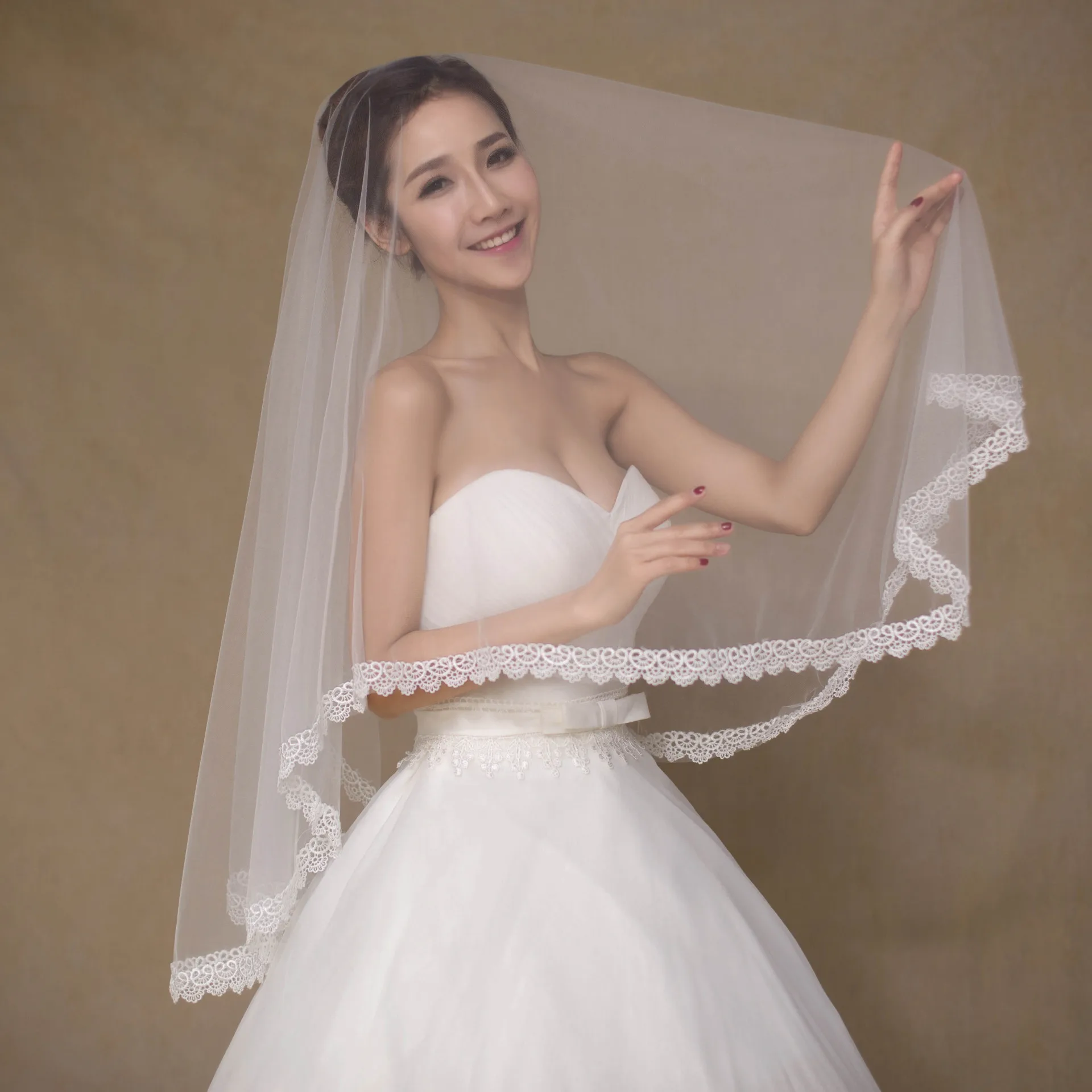 

Kagenmo Wedding dress accessories headgear veil lace