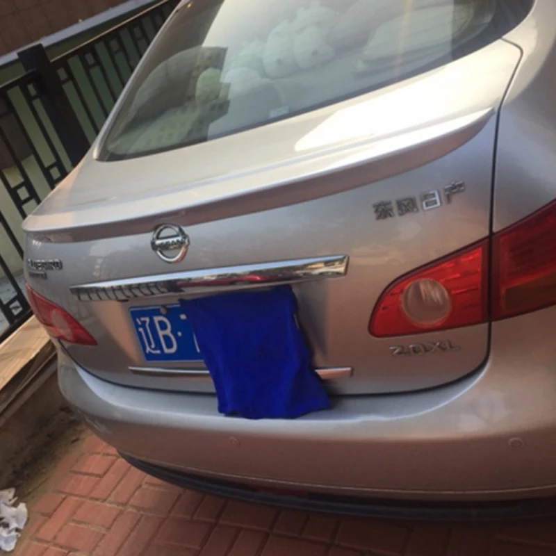 Задний спойлер для Nissan Sylphy Sentra 2007 2011 направляющая багажника праймер высокого