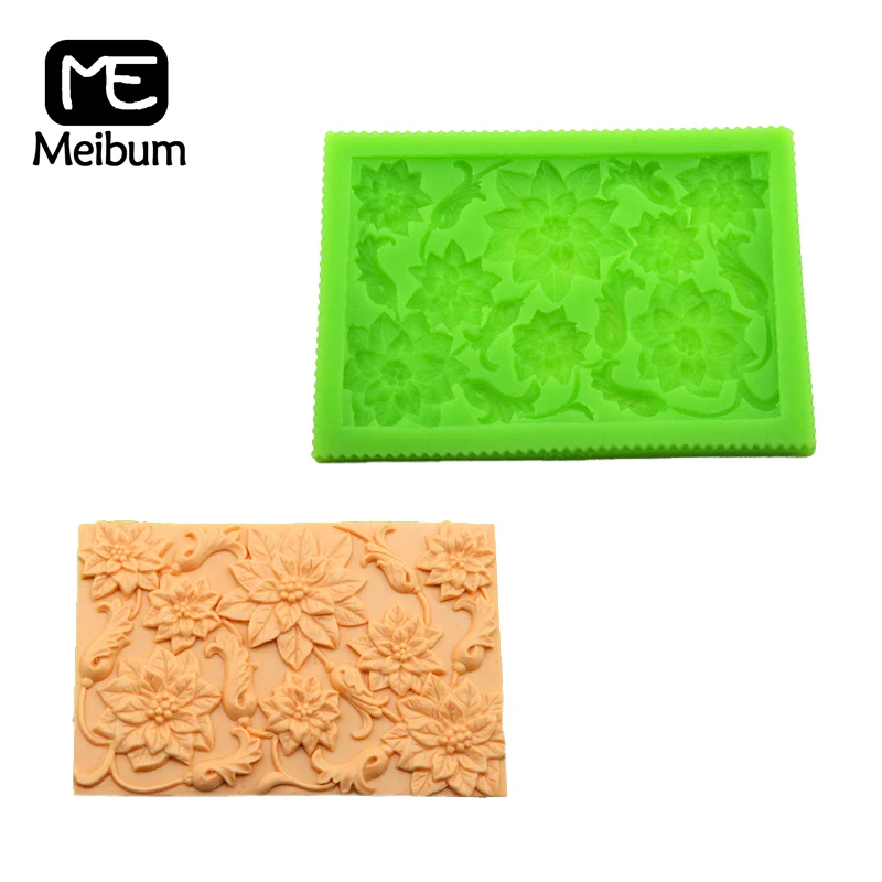Meiжур искусство лепесток цветов силиконовая помадка торт форма Сделай Сам