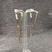 hot sale goodquality hoop earrings shape charming retro popular exaggerated trendy triangle irregular gift hip hop long gold 015