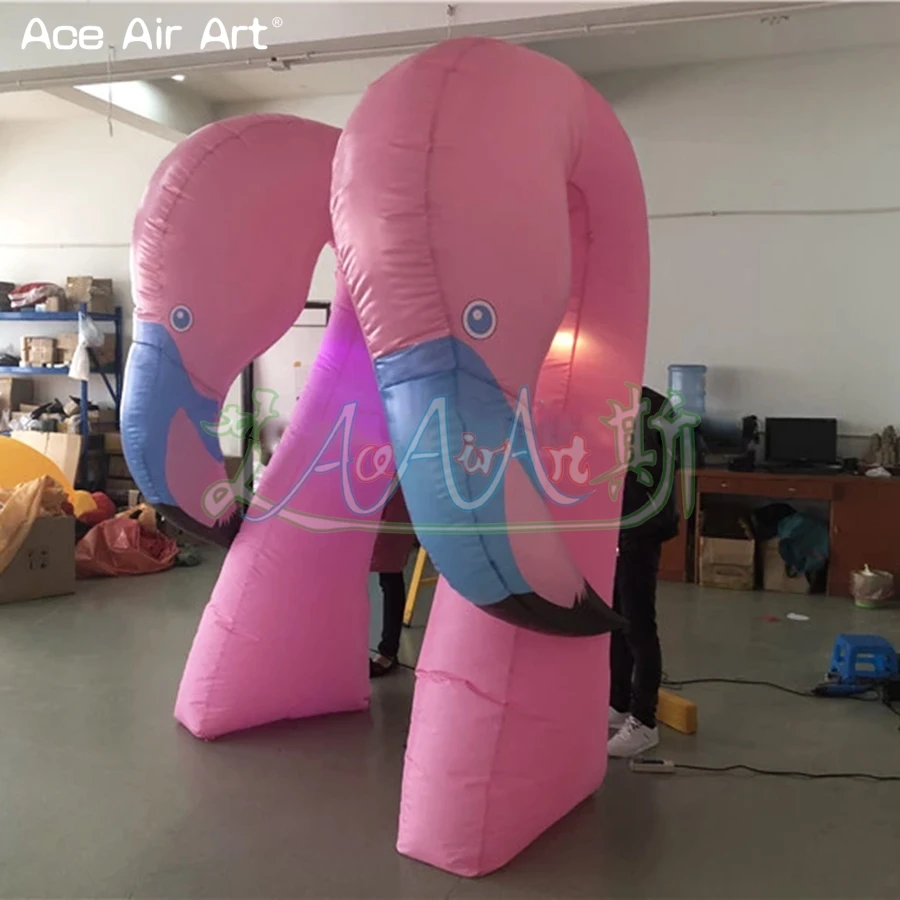 

2022 Pink Inflatable Flamingo Head/Inflatable Animal Model For Outdoor Advertising/Event Promotion Made By Ace Air Art