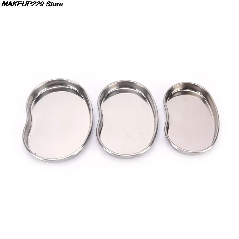 1Pc Tattoo Tray Stainless Steel Surgical Medical Dental Instruments Bending Disinfection Plate For Eyebrow Lip S/M/L | Красота и