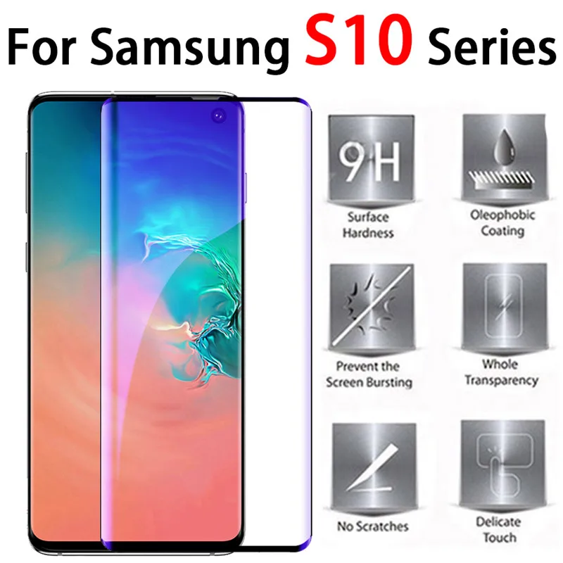 3D Защитное стекло для Samsung s10 + s10e Galaxy s9 S9plus S8 Защитные пленки экрана на Note 10 9 8