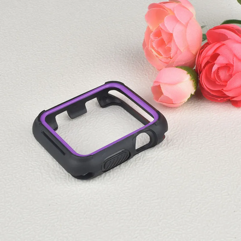 ТПУ чехол для Apple watch Case Apple watch 4/5 44 мм 40 мм силиконовые защитные часы бампер матч спортивный ремешок аксессуары 44 40
