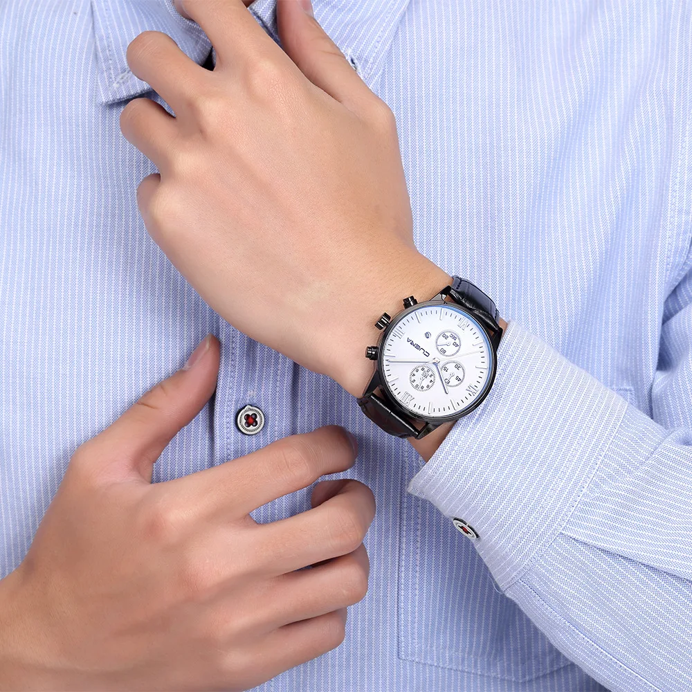 

CUENA 805 Men's Belt Quartz Watch Simple Fashion Atmospheric Quartz Watch Wholesale Trade Hot Style Watch